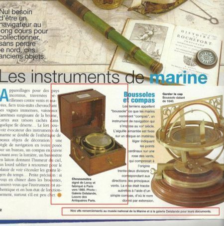 Reportage sur les objets de navigation.